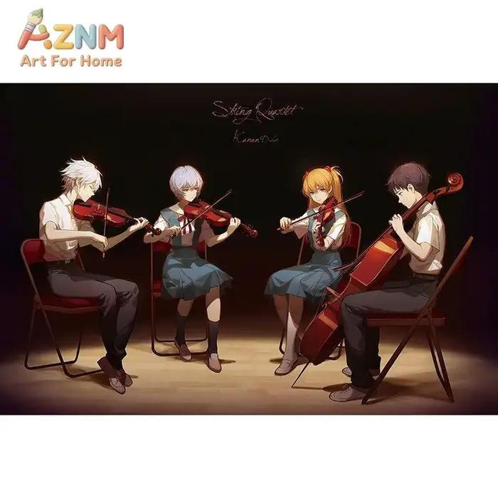 EVA New Century Evangelion Peinture sur toile sans cadre