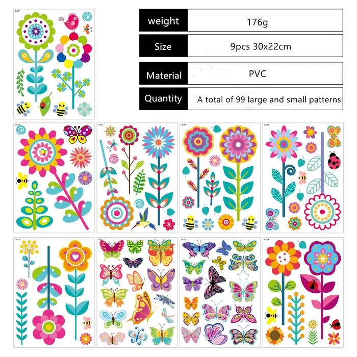 Autocollant mural coloré pour chambre d'enfant