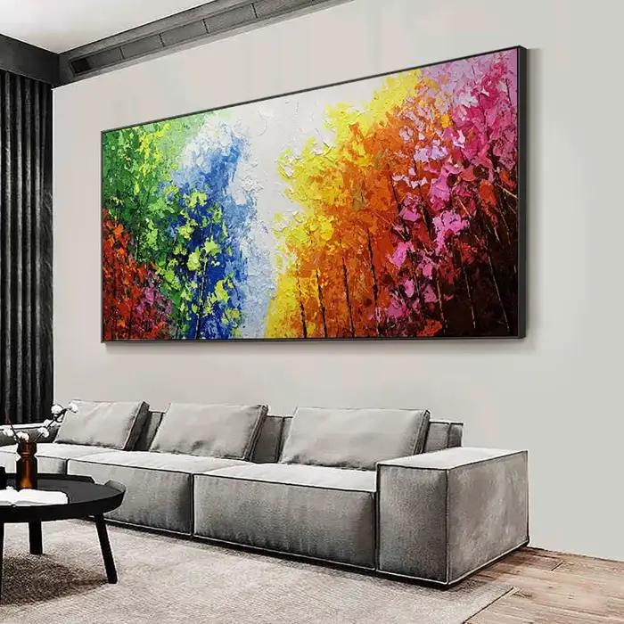Grande peinture sur toile d'art mural moderne