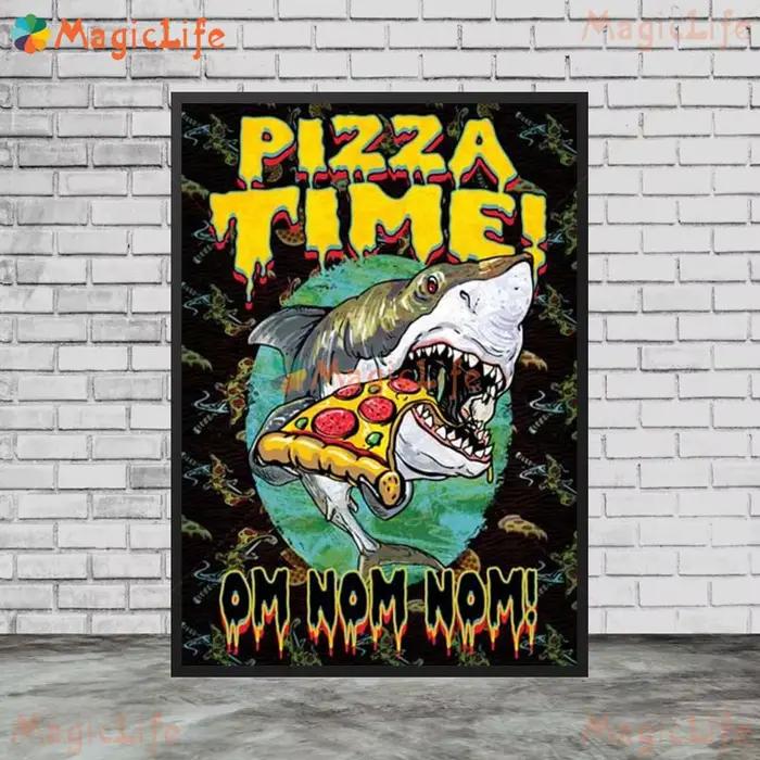 Affiches de décoration de magasin de Pizza amusantes de cuisine