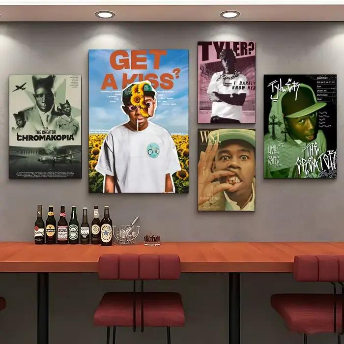 Poster Celebrity-Tyler, The CreatorS pour décoration murale de café – Impression pour chambre d'hôtel, poster artistique pour salon