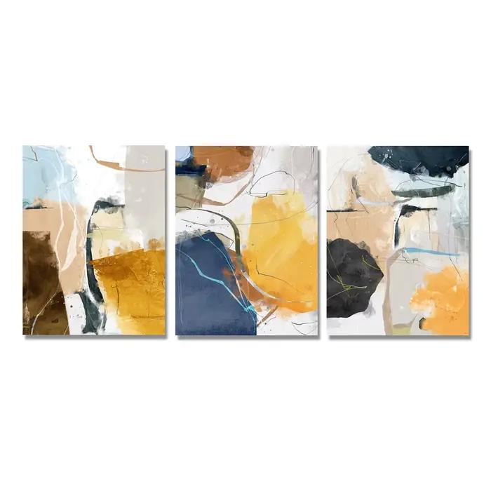 Toile géométrique aquarelle sans cadre