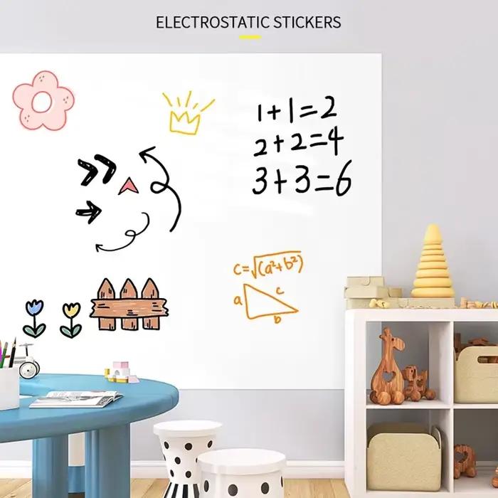 Tableau blanc à application et retrait faciles