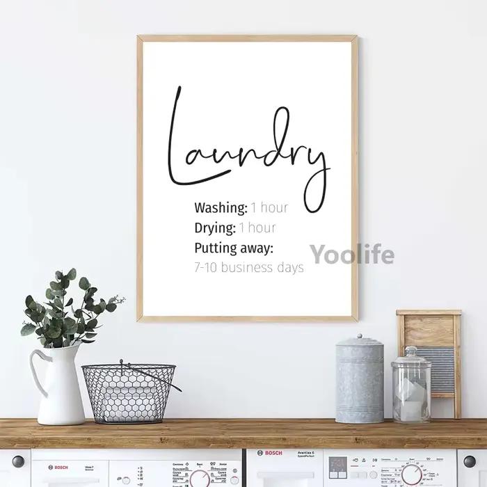 Impression sur toile pour la buanderie