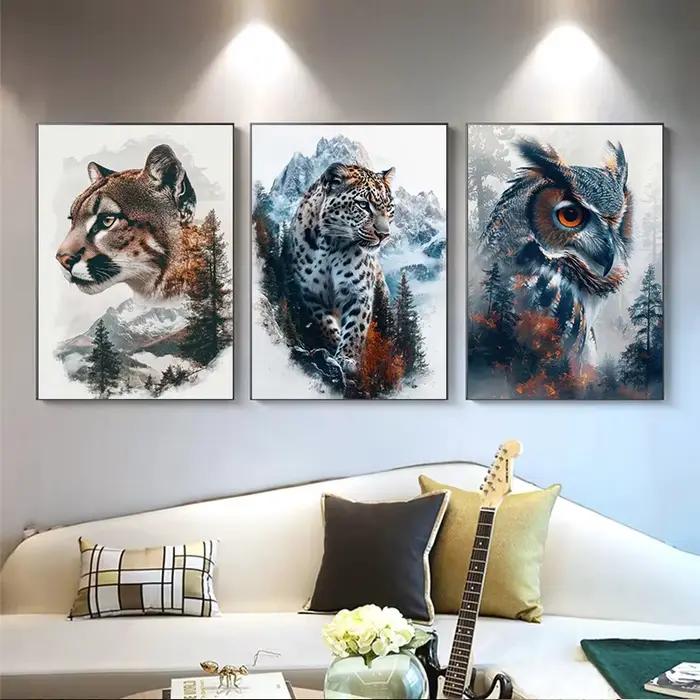 Affiche d'animaux sauvages de la Jungle