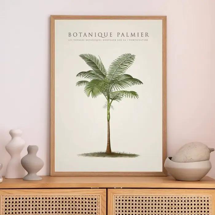 Affiche de palmiers et bananiers tropicaux