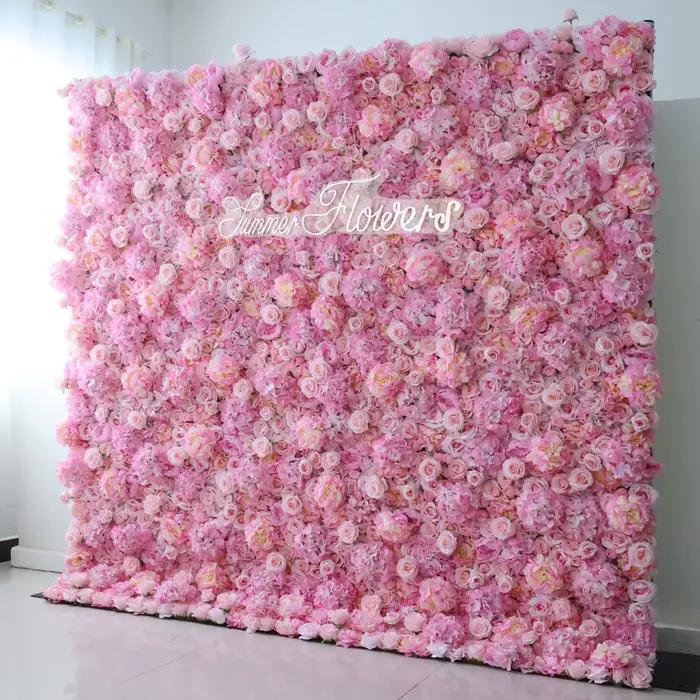Filet mural de fleurs en tissu