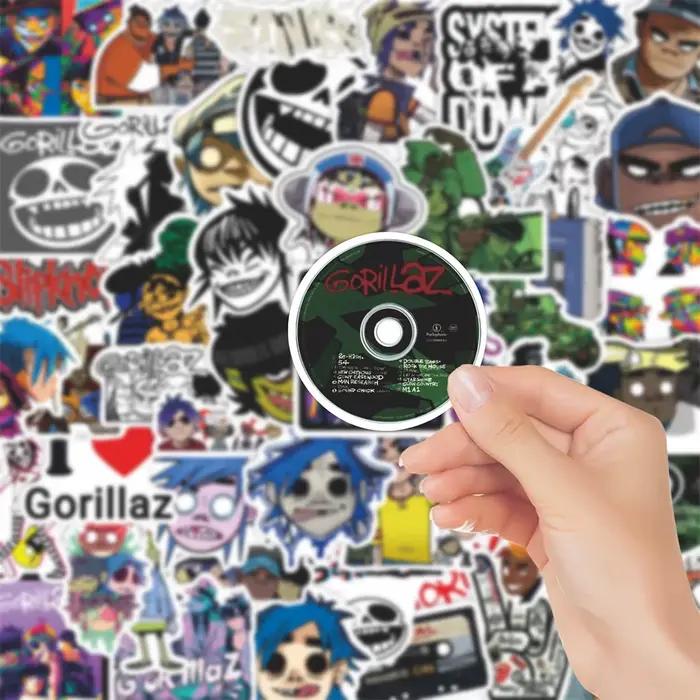 10/30/55 pièces Gorillaz groupe de musique autocollants Cool Graffiti autocollant bricolage Skateboard téléphone cahier étanche drôle décalcomanies décoration