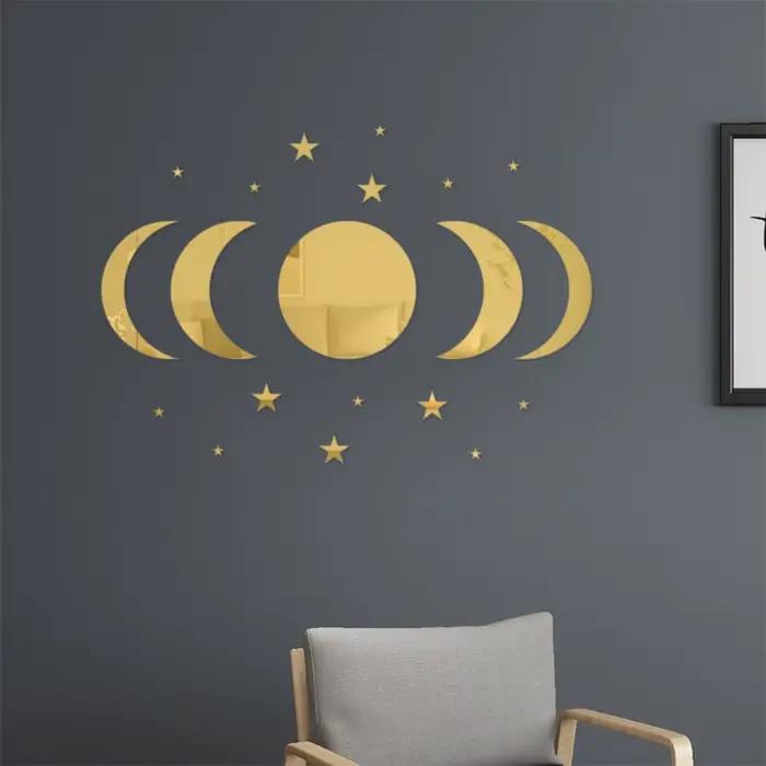 Miroir mural Design Cycle de lune