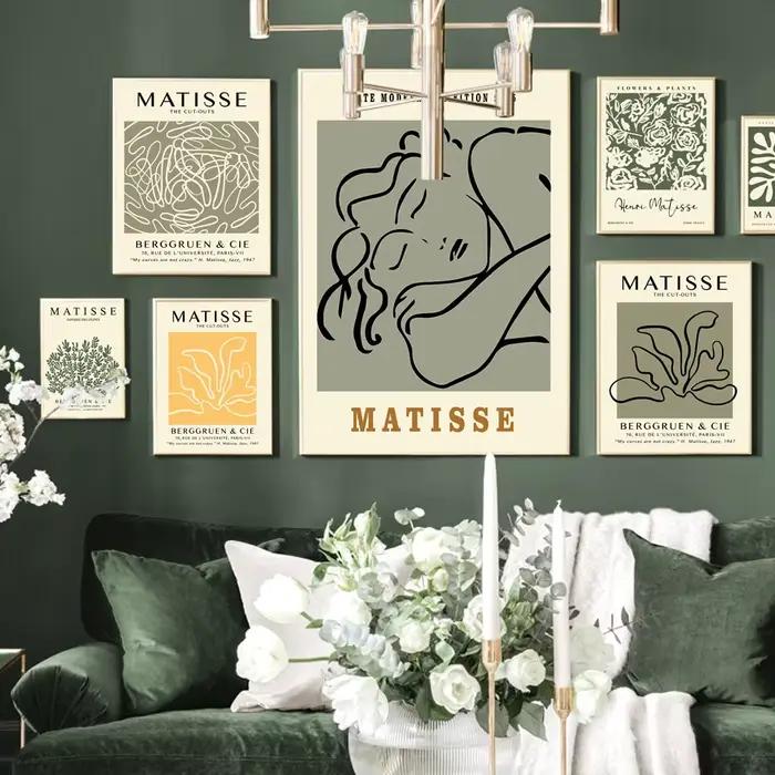 Matisse – affiches de femme à fleurs abstraites
