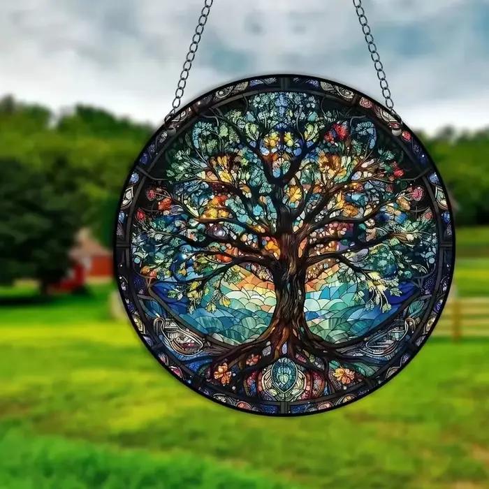 Décoration murale en acrylique peinte à la main