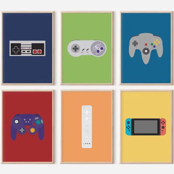 Affiche de jeu vidéo minimaliste moderne