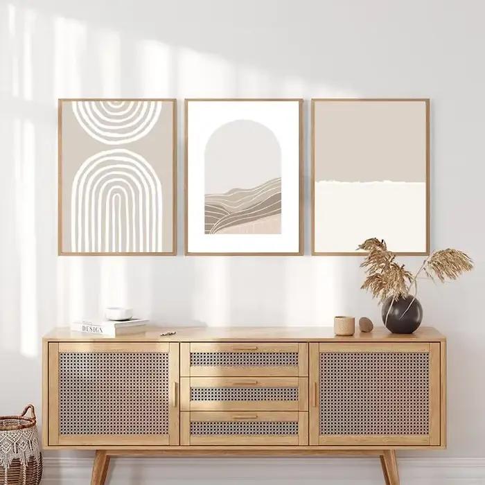 Affiche abstraite beige de Matisse