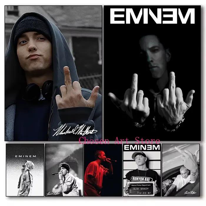 Eminem rappeur chanteur série Vintage affiche impression toile Art photos maison pour salon et chambre décoration murale sans cadre