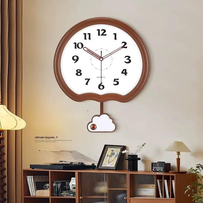 Cette horloge murale est une horloge à quartz moderne