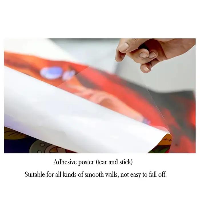 Autocollants d'affiche S-Sonic the Hedgehog, peinture HD, art auto-adhésif pour chambre à coucher, salon, décoration de la maison, autocollants muraux modernes, cadeau