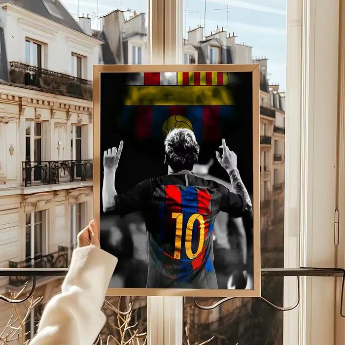Affiche décorative murale de joueur de football légendaire M-Messi