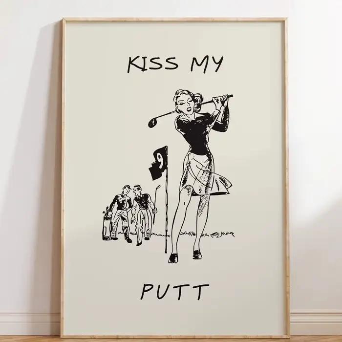 Mode Tennis escalade sport Art mur Art Tennis Golf alpinisme chaussures drôle impression toile peinture maison sport décoration
