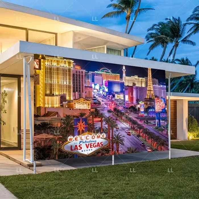 Décoration de fond d'entrée de casino de Las Vegas