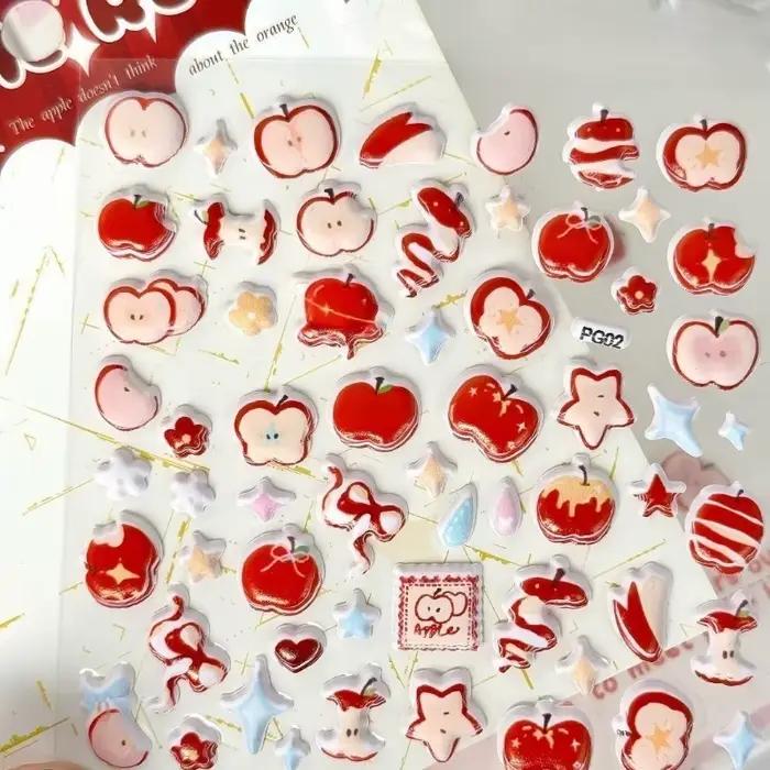 Autocollant bulle de pomme de rêve rétro doux