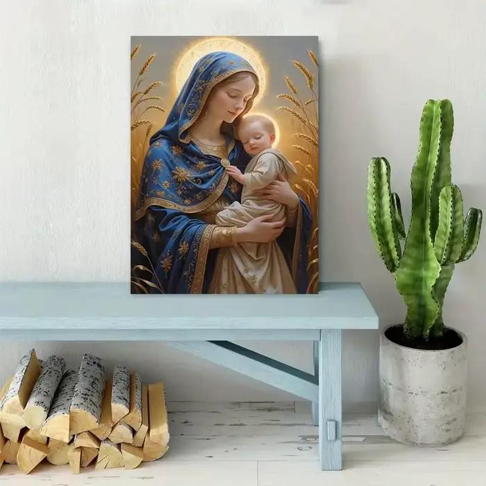 Toile d'art mural de la vierge marie