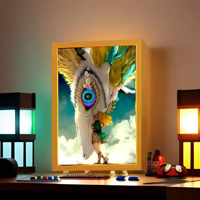 Légende de Zelda lumière peinture cadre Photo princesse