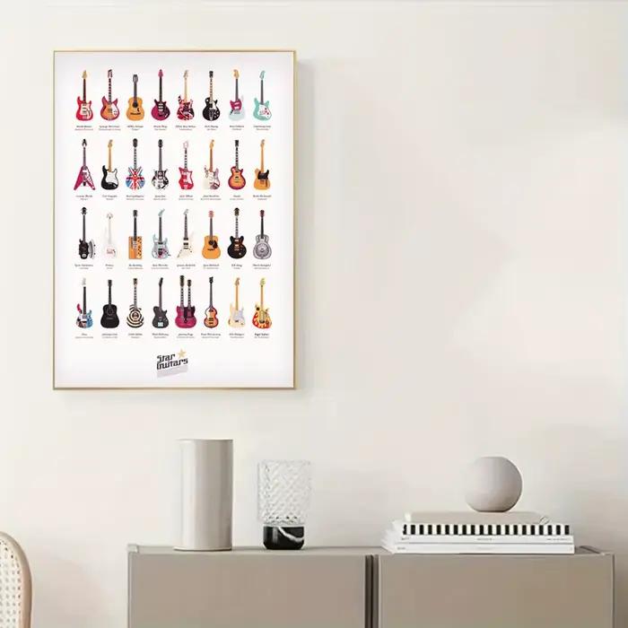 Affiches de guitares célèbres