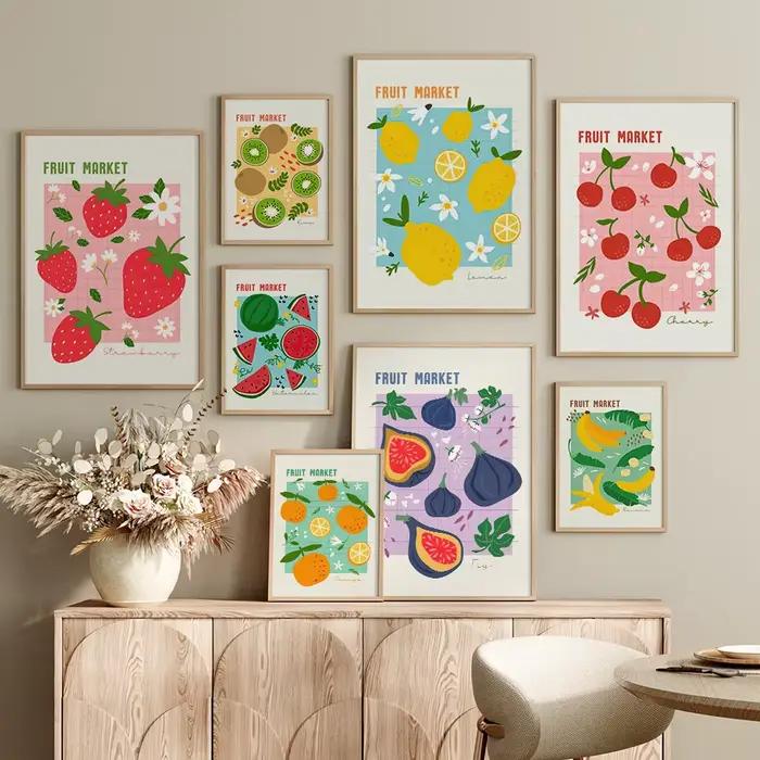 Affiches murales nordiques pour décor de salon