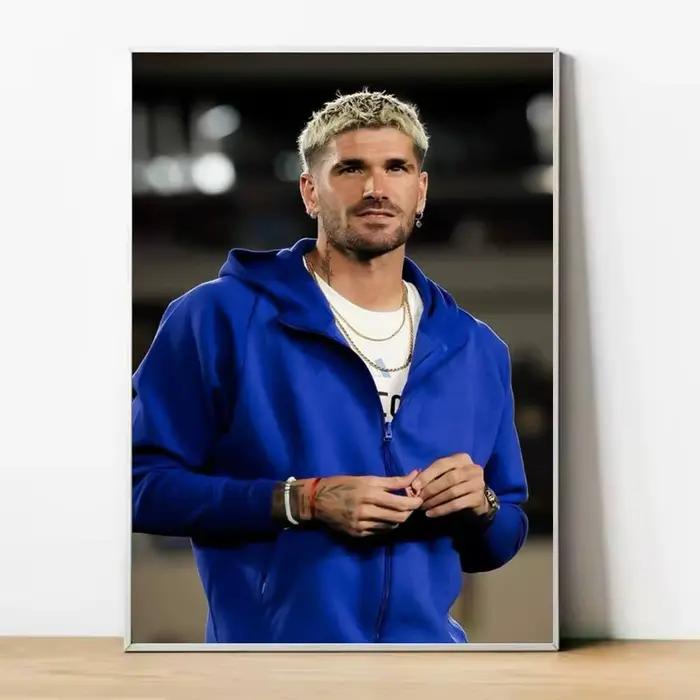 Affiche de football R-Rodrigo De Paul, affiche murale autocollante HD imperméable, idéale pour la maison, le bureau, le dortoir, cadeau