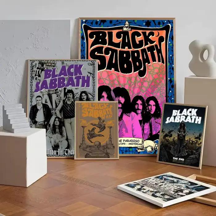 Affiche décorative de groupe de rock B-Black Sabbaths