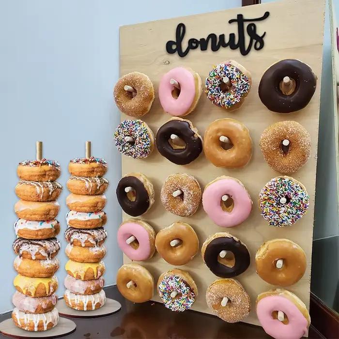 Mur de beignet en bois à faire soi-même