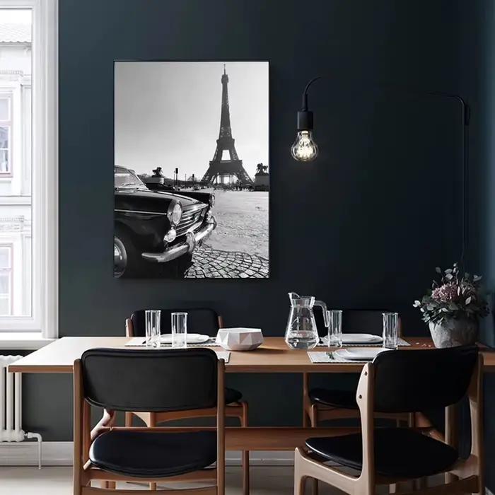 Affiches noires et blanches à la mode de Paris