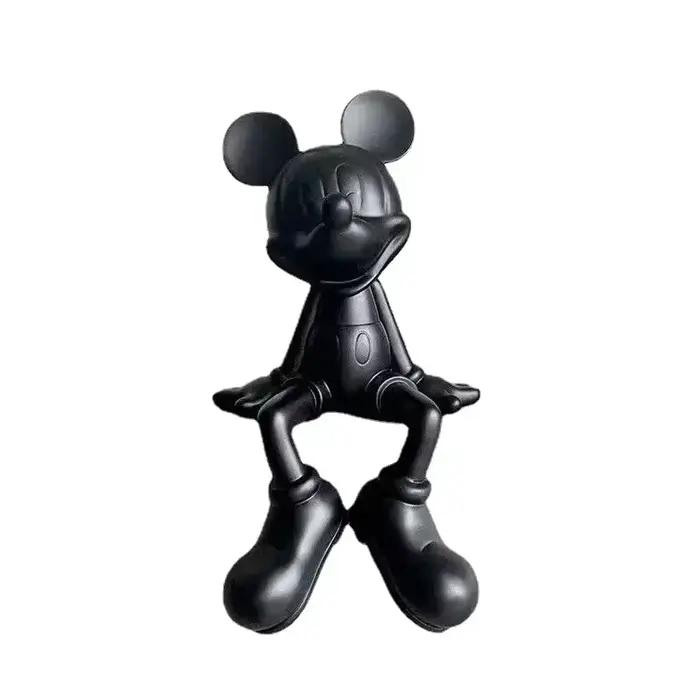 Sculpture de Mickey assis moderne minimaliste de 28 cm