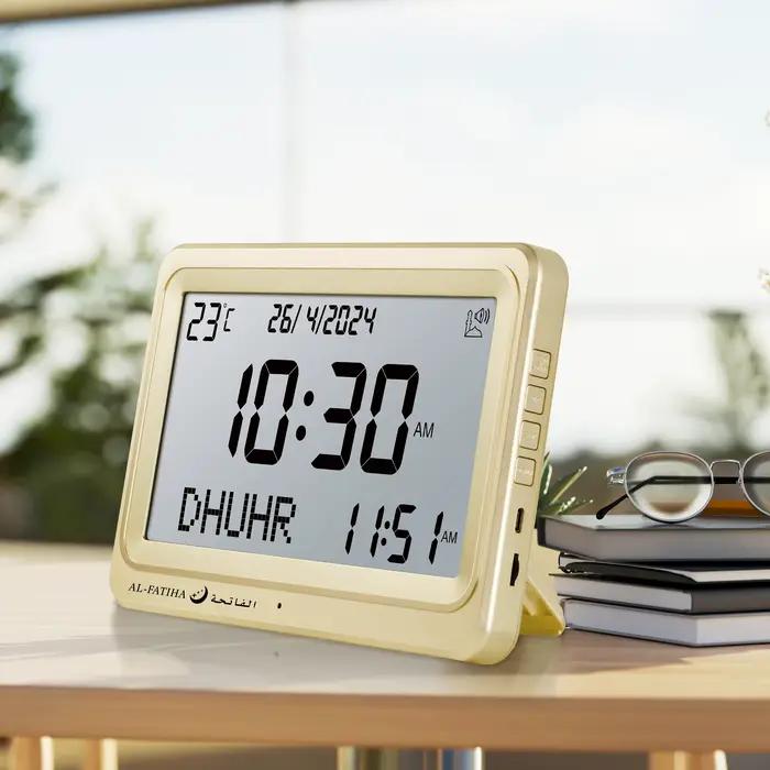 AL FATIHA – horloge murale LCD Azan
