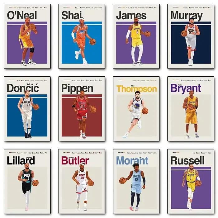 Affiche de joueur de basket-ball