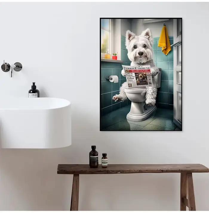 Affiche de salle de bain amusante