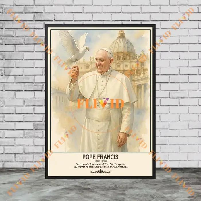 Affiche murale du pape archange