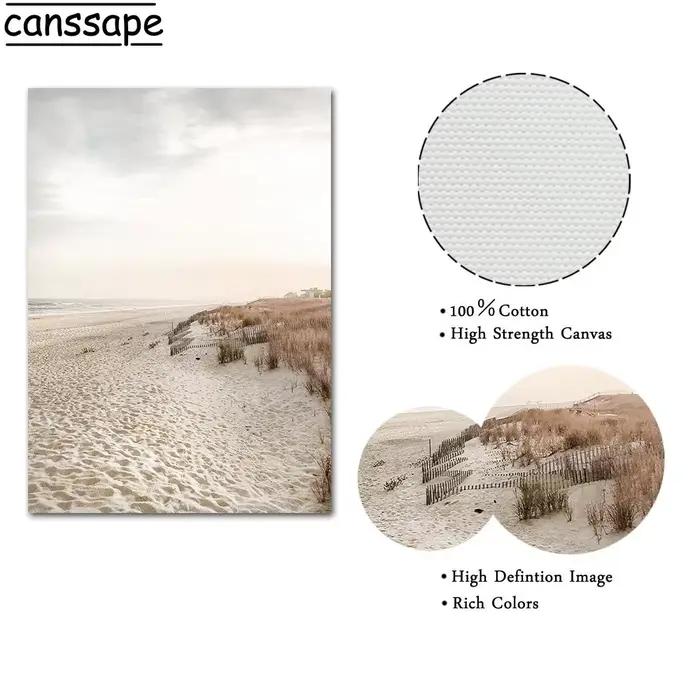 Beige Reed Pampa Toile Peinture