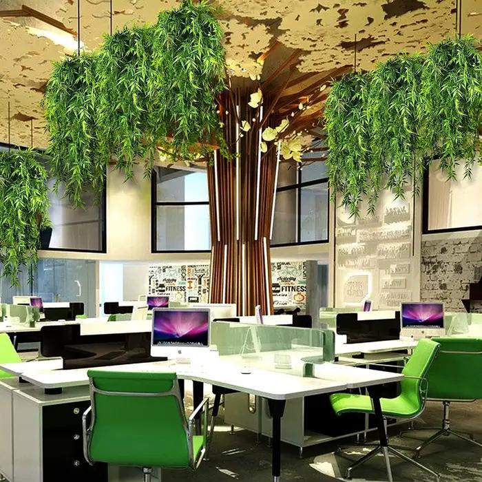 30In plante artificielle vignes simuler vert mur jardin décoration mariage maison chambre décor bricolage Eucalyptus