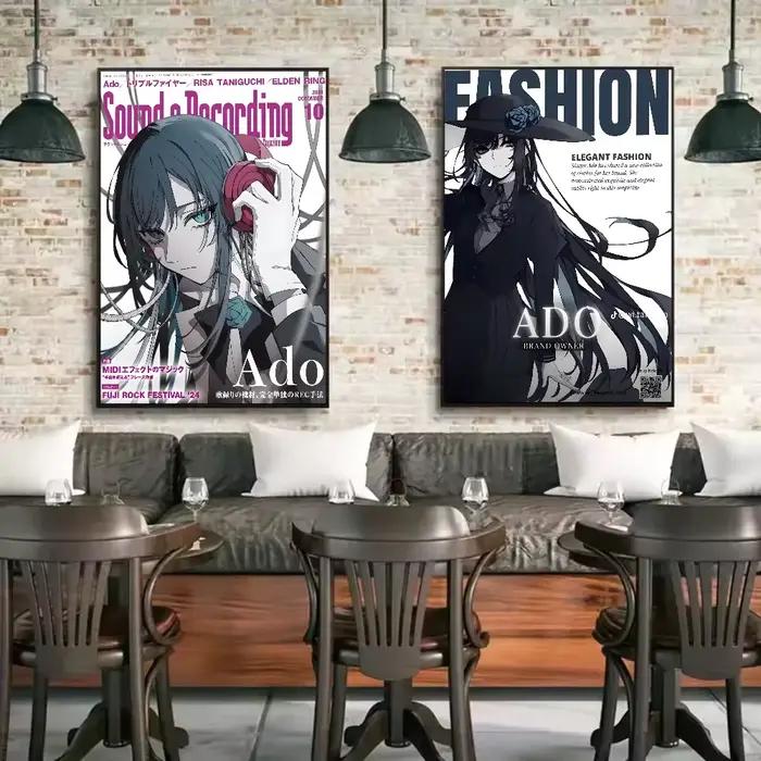 Singer Ado Poster Aesthetic Canvas Painting Posters and Prints Wall Art Picture For Living Room Decoration