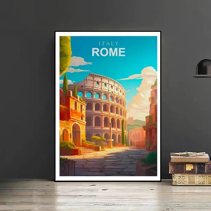 Affiches imprimées de villes de voyage mondiales