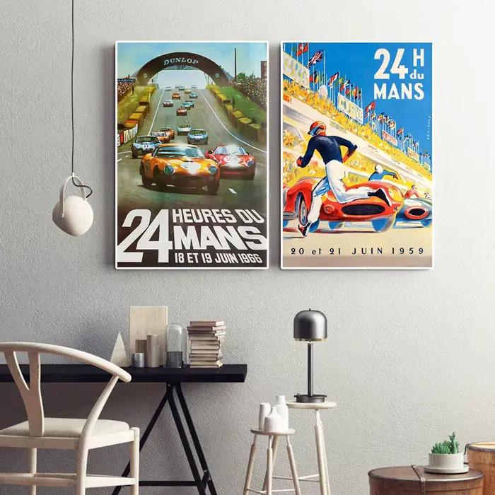 Affiche de couverture de Magazine de l'équipe Le Mans Grand Prix et impression