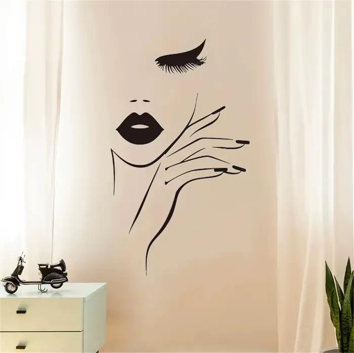 Autocollant mural pour Salon de manucure