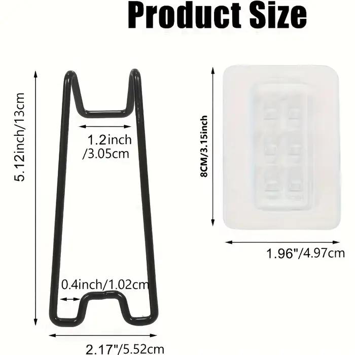 1/2 ensemble de supports pour cadres photo - support d'affichage en métal durable