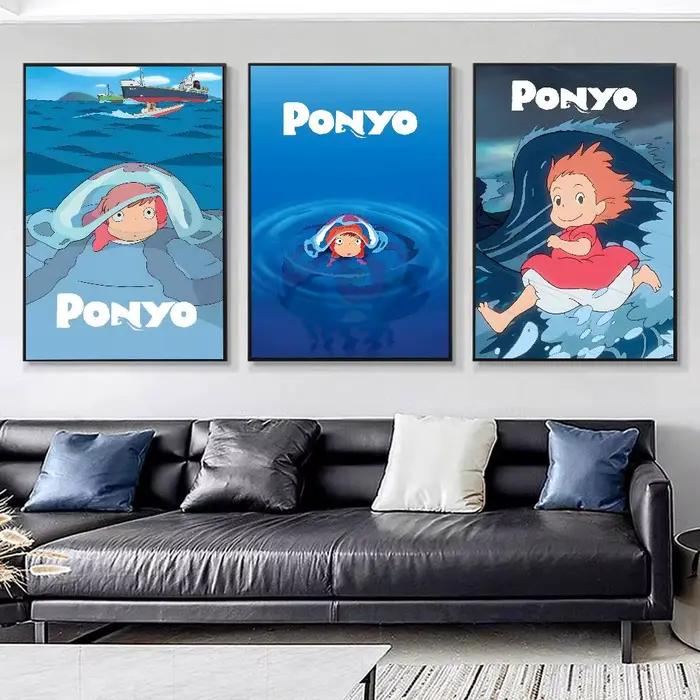 Affiches classiques de dessins animés P-Ponyo