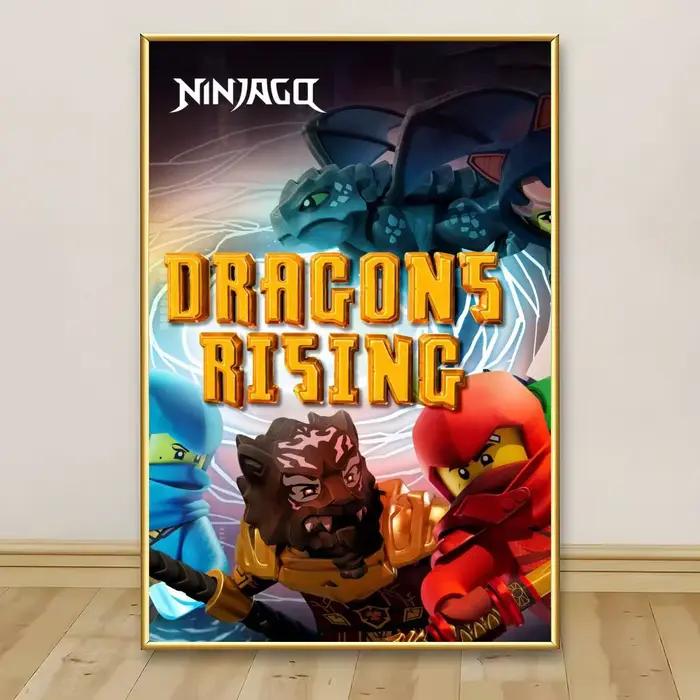 Peinture sur toile de calligraphie L-LEGOESES N-NinjagoES