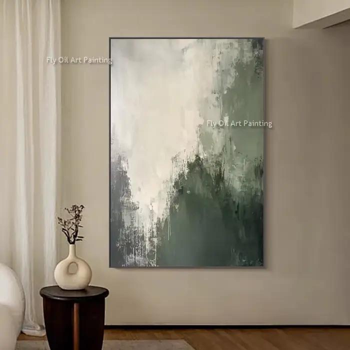 Peinture à l'huile épaisse abstraite peinte à la main