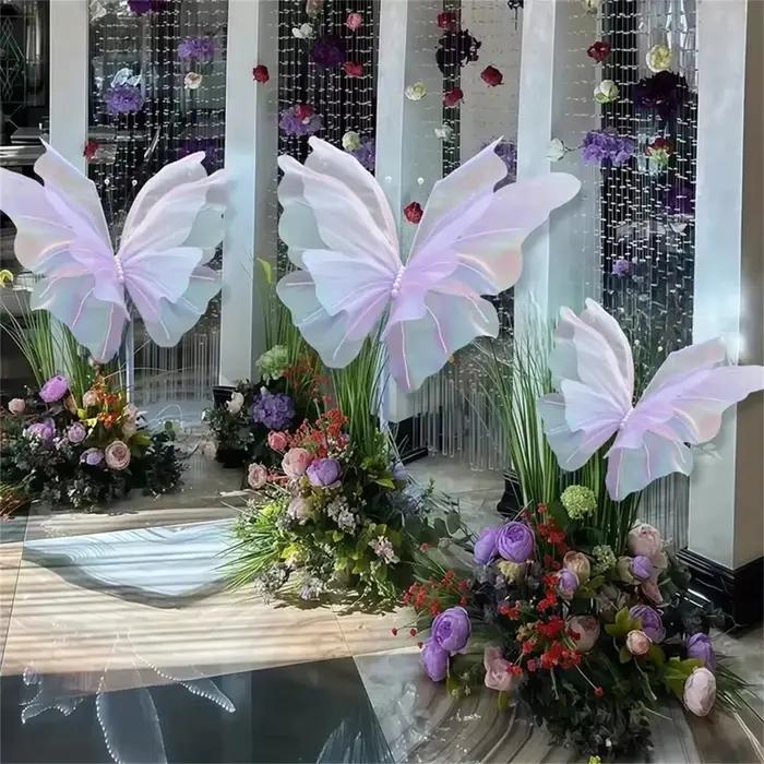 Papillon artificiel de décoration murale 3D