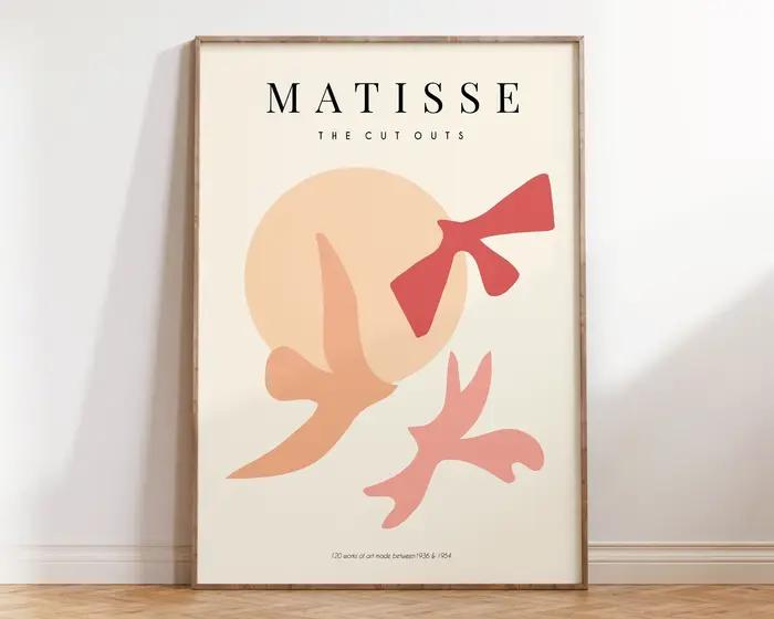 Affiche et imprimés de fleurs abstraites Matisse
