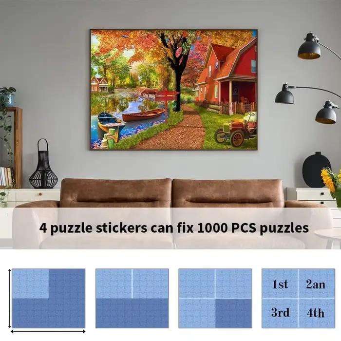 Feuilles de colle pour puzzle